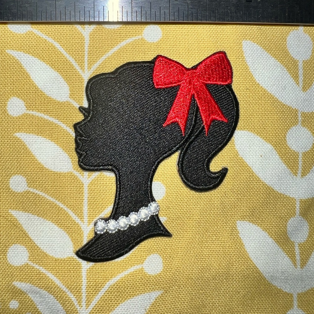 3🍭10; Girl Silhouette iron patch. Bundle and save.